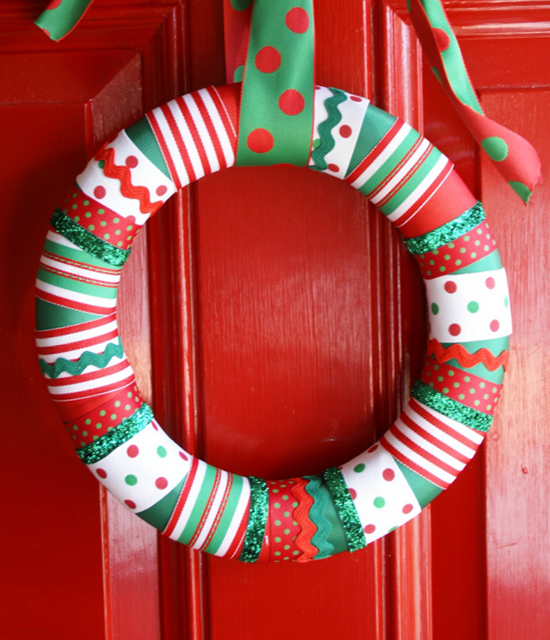 Christmas Ribbon Wreath 